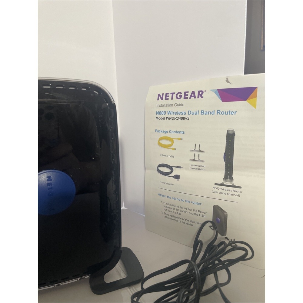 NETGEAR Wi-Fi Router Wireless N600 Dual Band Router‎ WNDR3400 - Open Box - Picture 4 of 12